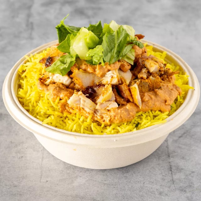 Chicken rice bowl.
